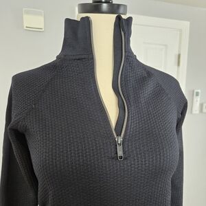 Lululemon Engineered Warmth Half zip Black Top